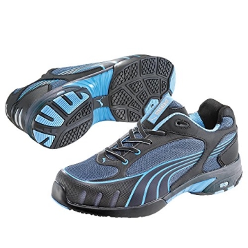Puma Safety Shoes Fuse Motion Blue Wns Low S1 HRO, Puma 642820-256 Damen Espadrille Halbschuhe, Schwarz (schwarz/blau 256), EU 39 - 1
